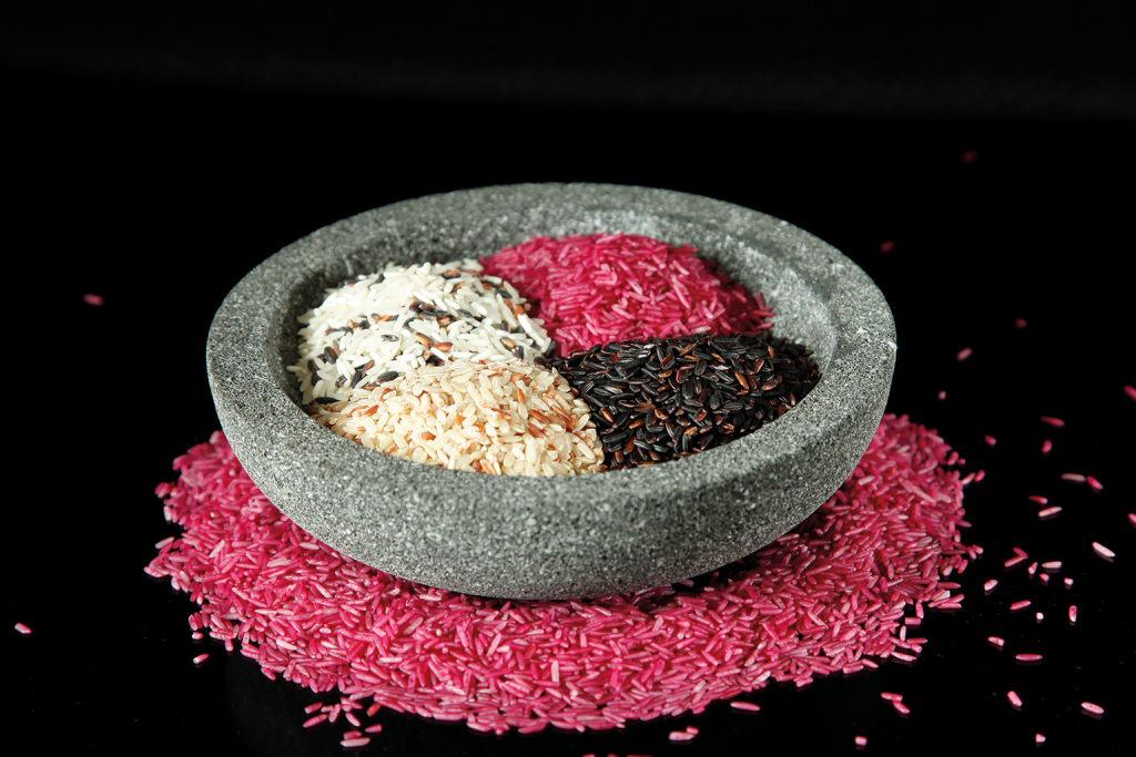 Reissorten in Schüssel